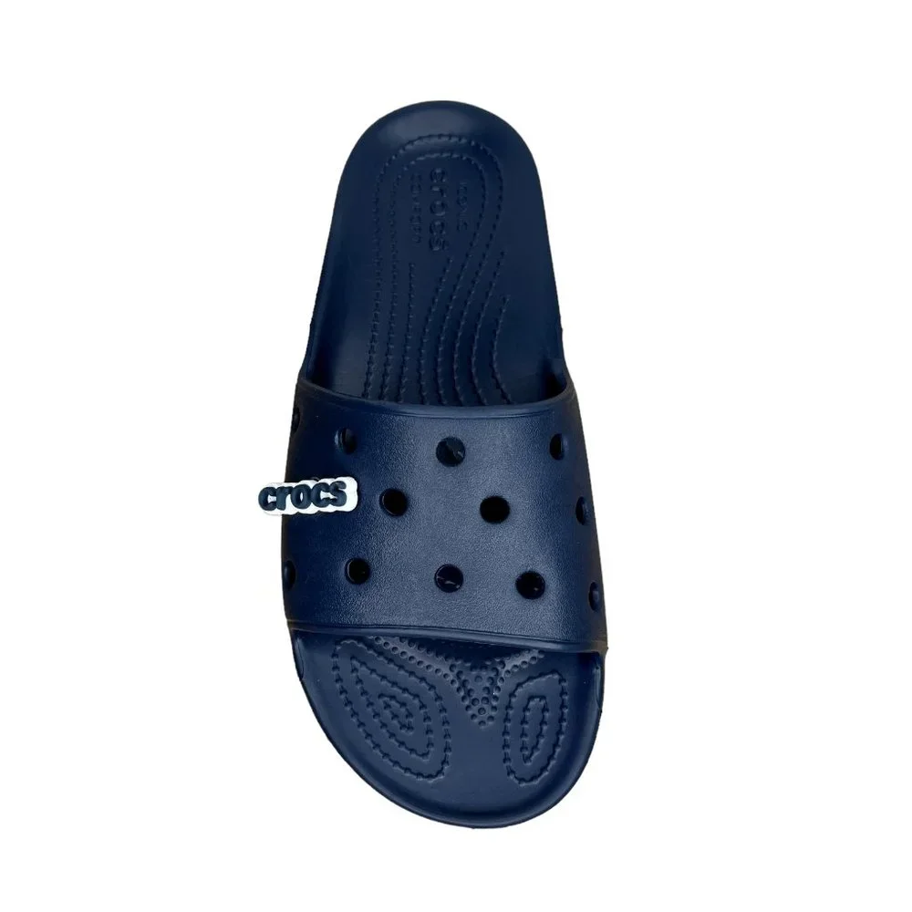 Crocs Womens Slide Sandals Size 9 Navy Water‎ Friendly Lightweight & Comfortable
